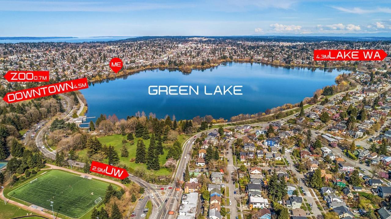 Green Lake 1St Line Home B With Central Air Conditioners Seattle Eksteriør bilde